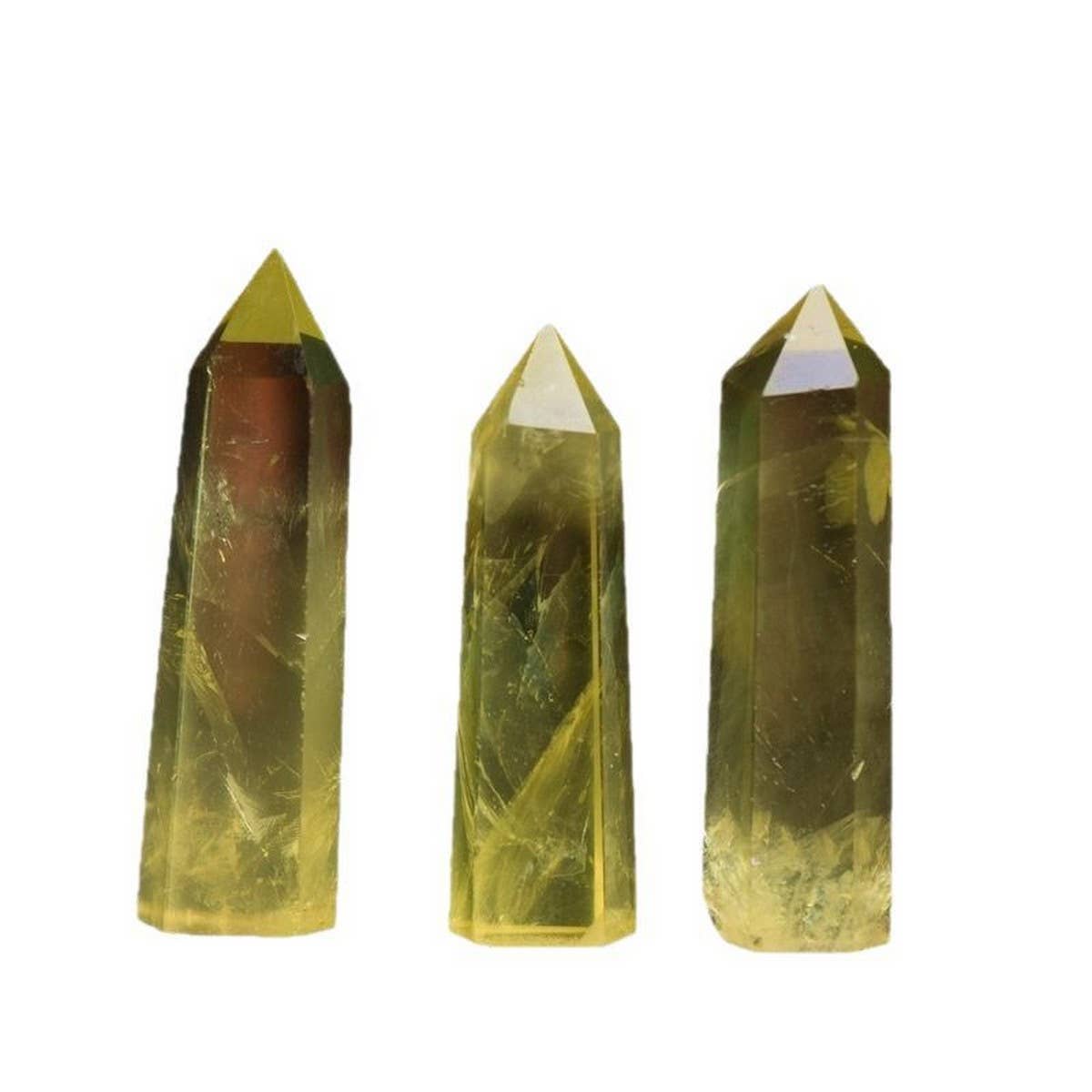 CITRINE CRYSTAL POINT HEX TOWER_CWMM8101