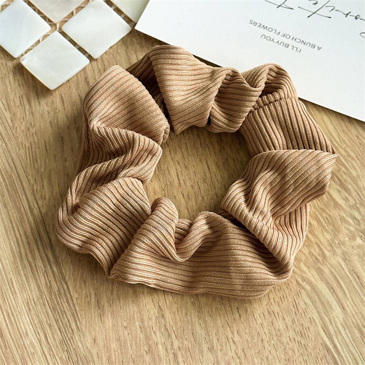 MORANDI COLOR STRIPED SIMPLE HAIR BAND_CWAHA2442