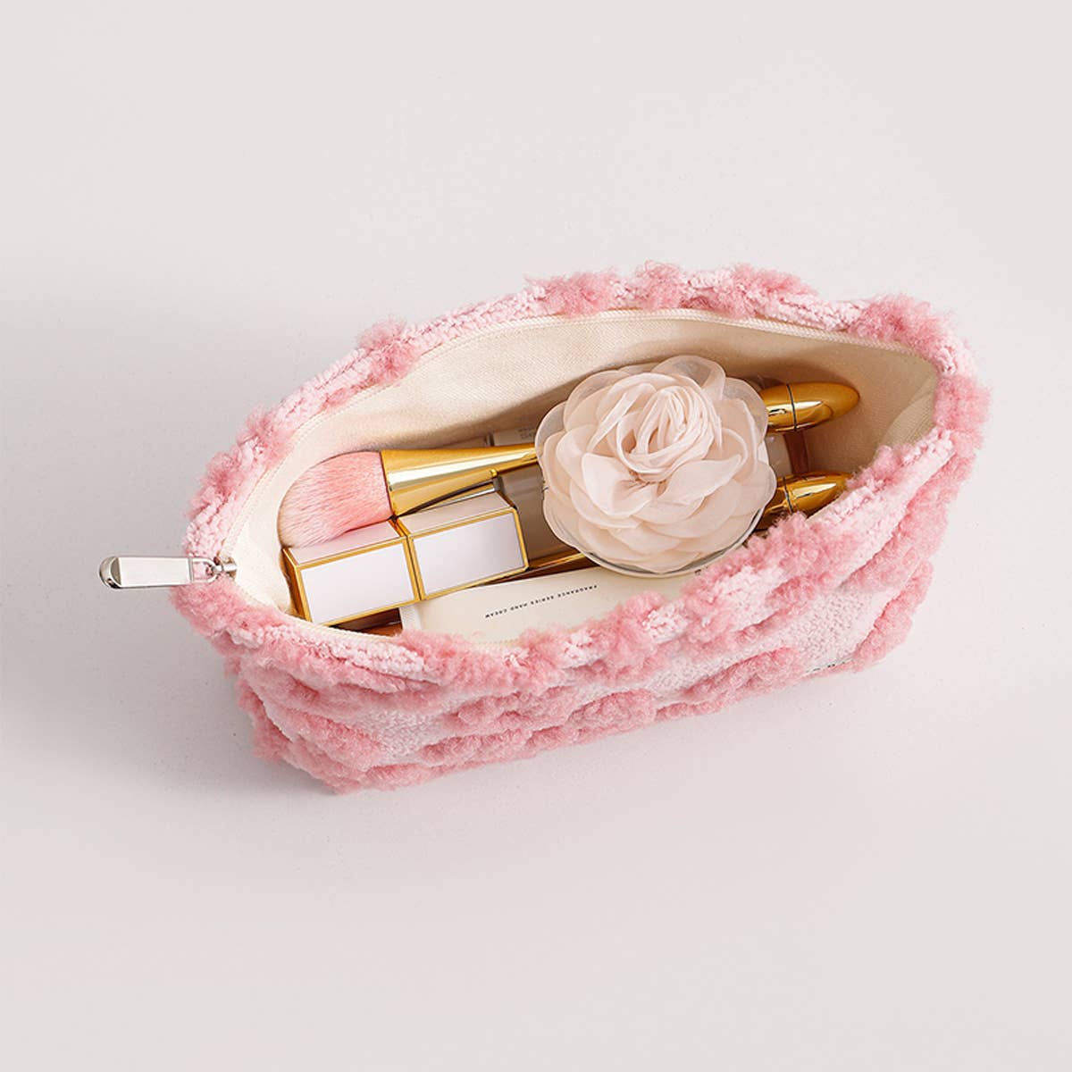 Cute Plush Heart Makeup Cosmetic Pouch Bag_Cwab06092