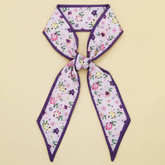 FLORAL LETTER TWILLY SCARF FOR HAIR BAG ACCESSOR_CWASC0094