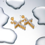 PEARL CROSS VERSATILE 18K GOLD EARRINGS_CWAHA0904