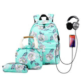 BACKPACKS FOR SCHOOL FLORAL OXFORD LARGE CAPACITY_CWAB5512