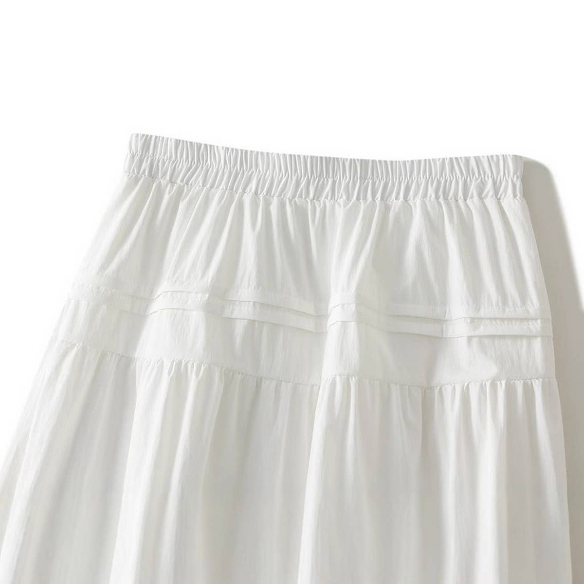 HIGH WAIST MID LENGTH A LINE SKIRT_CWBMS0302