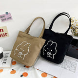 CUTE CARTOON RABBIT MINI TOTE BAG_CWAB1713