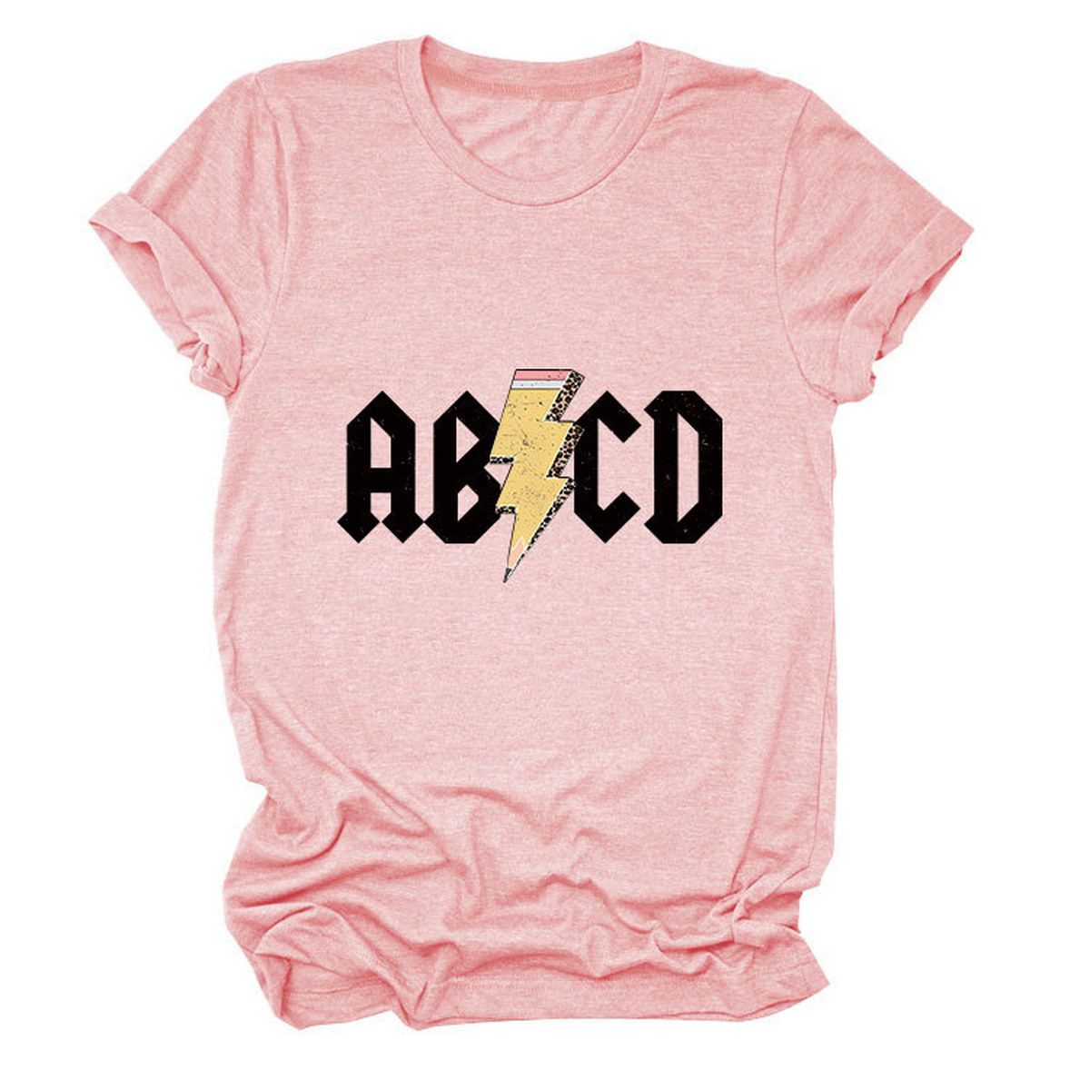 SUMMER NEW ARRIVAL PLUS SIZE TEE WITH LIGHTNING_CWTTS1476