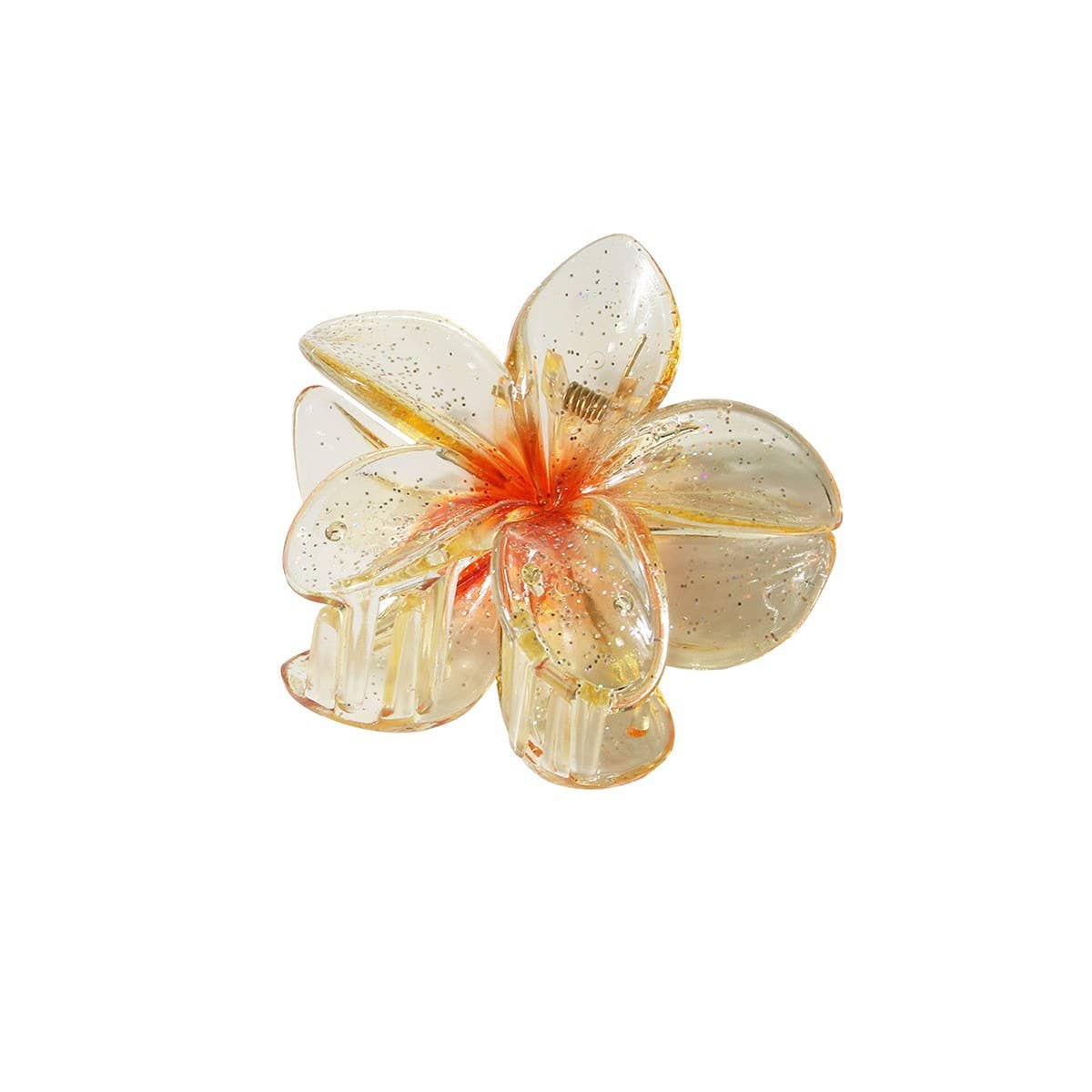 Holiday Large Glitter Egg Flower Hair Claw Clip_Cwmm5005