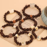 CARTOON CUTE NATURAL WOODEN BEADS BRACELET_CWAJE3976