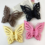 FROSTED ACRYLIC BUTTERFLY CLAW CLIP FOR WOMEN_CWAHA5651