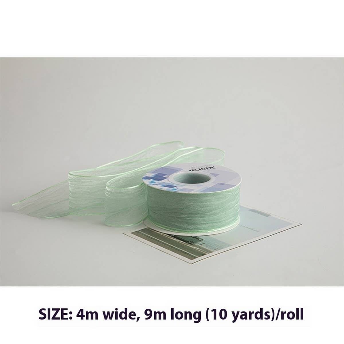 3D PLEATED RIBBON PEARLESCENT ORGANZA RIBBON_CWMM5749