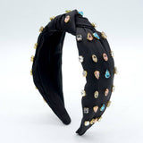 SIMPLE BEADED AND KNOTTED PEARL HAIRBAND_CWAHA0783