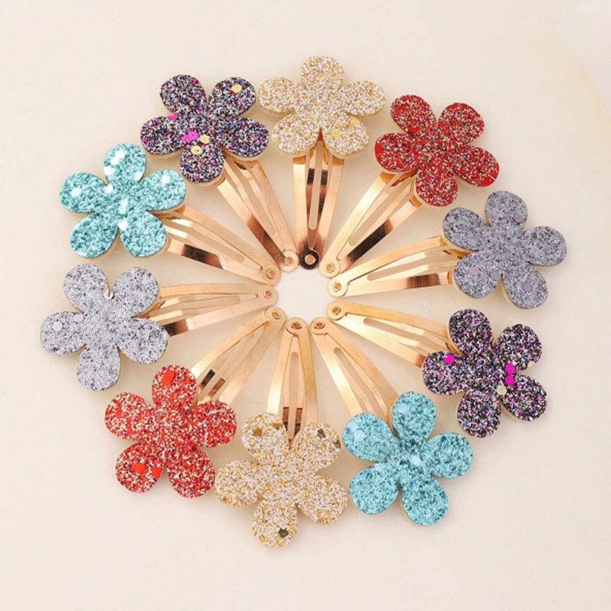 GLITTER FLOWER BB CLIP FOR KIDS BABY HAIRPIN_CWAHA6709