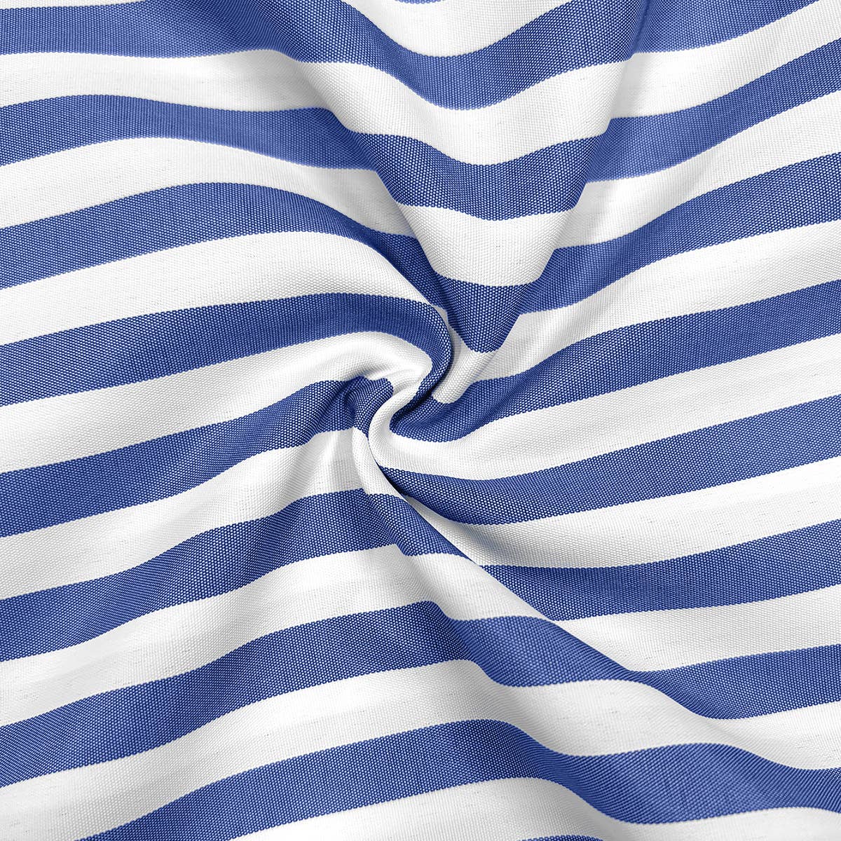 Striped Single-Breasted Long Dress