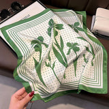 COMMUTER SCARF ARTISTIC LEAF PRINT SUNSCREEN SHAWL_CWASC0613