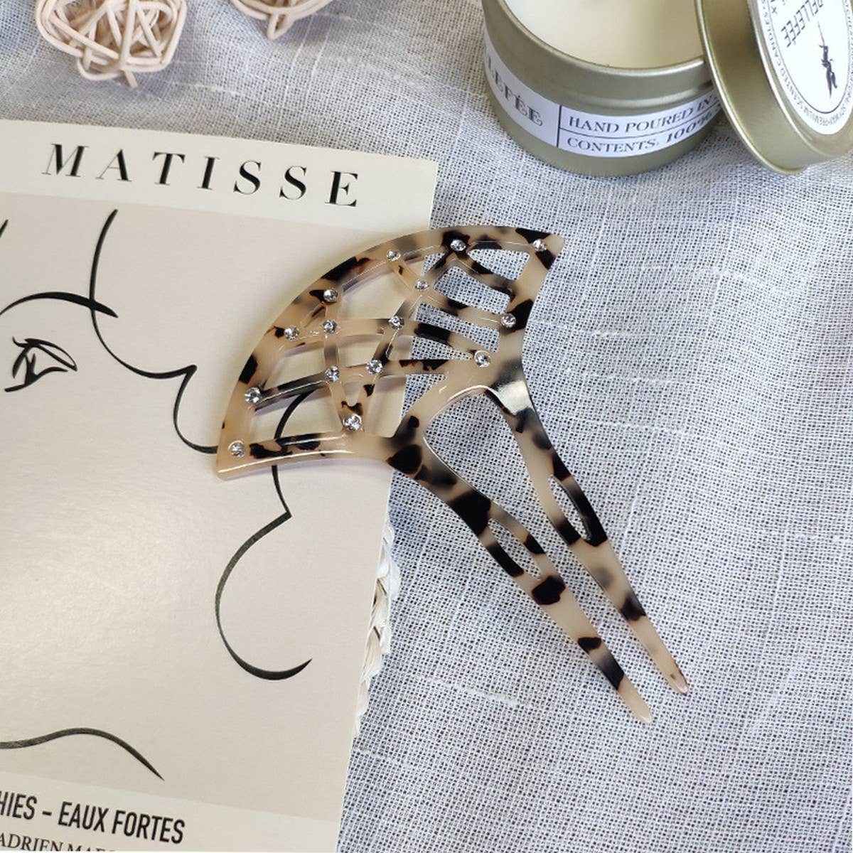 RETRO ETHNIC FAN SHAPED COMB BACK HEAD HAIR FORK_CWAHA4219