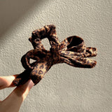 Leopard Bow Hair Claw Large Elegant Shark Clip_Cwaha07947