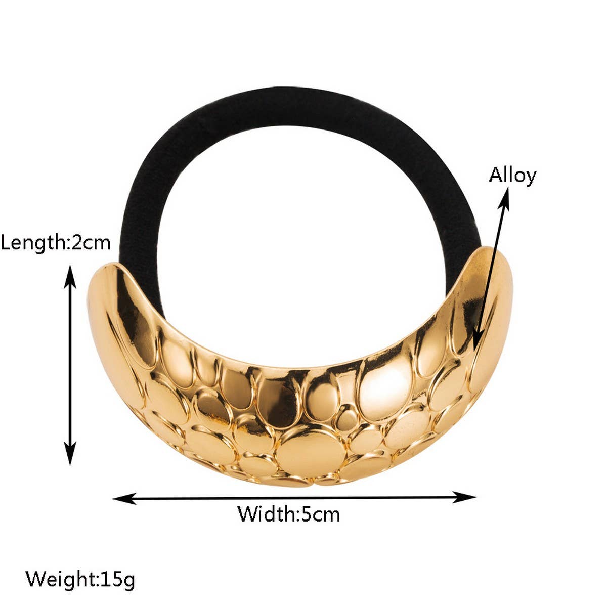 MINIMALIST METAL ELASTIC HAIR TIE SOFT STYLISH_CWAHA6190