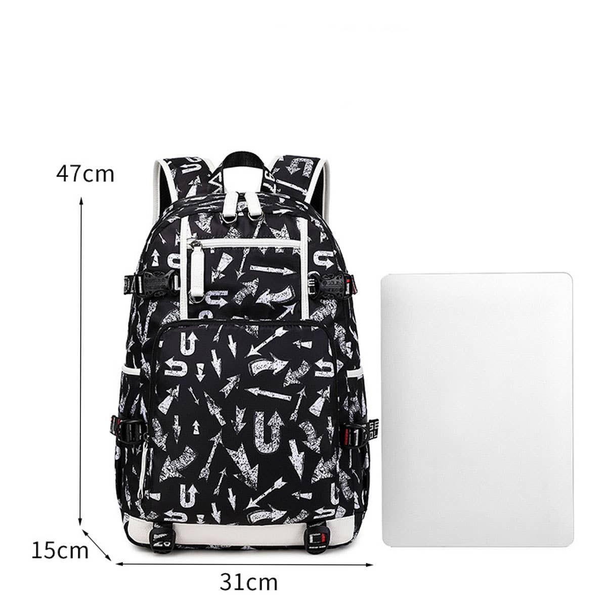 BACKPACKS FOR SCHOOL LARGE STYLISH HEAT PRINT_CWAB5387