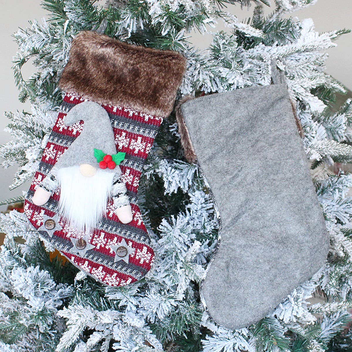 3D CHRISTMAS STOCKING FACELESS DOLL GIFT BAG_CWMS1452