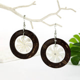 FASHION HOLLOW SPIRAL WHITE SHELL EARRINGS_CWMM4273