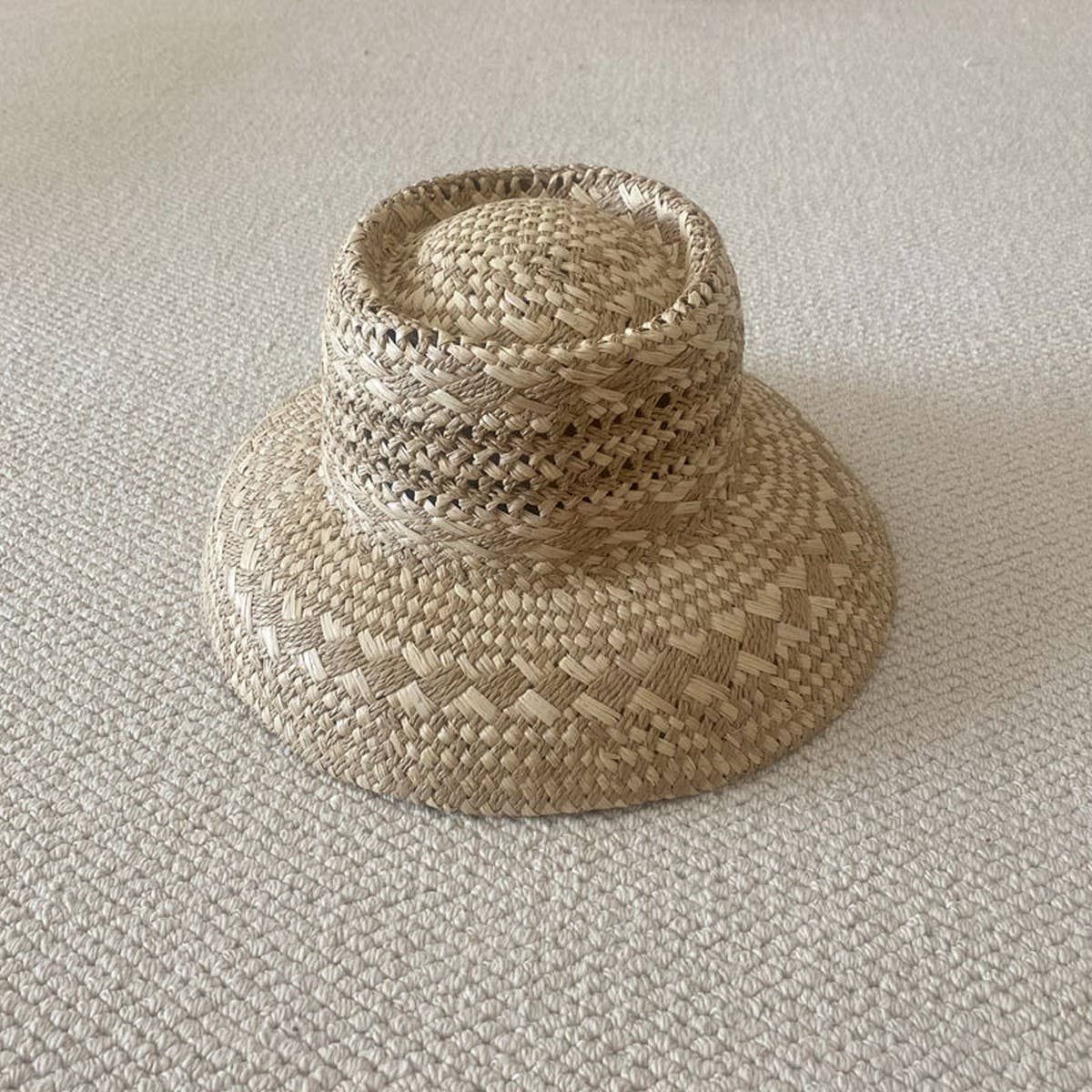 Versatile Simple Hand-Woven Straw Hat_Cwah3441