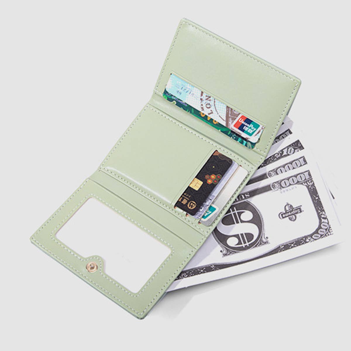 Simple Rose Design Wallet With Hand Strap_Cwab06239