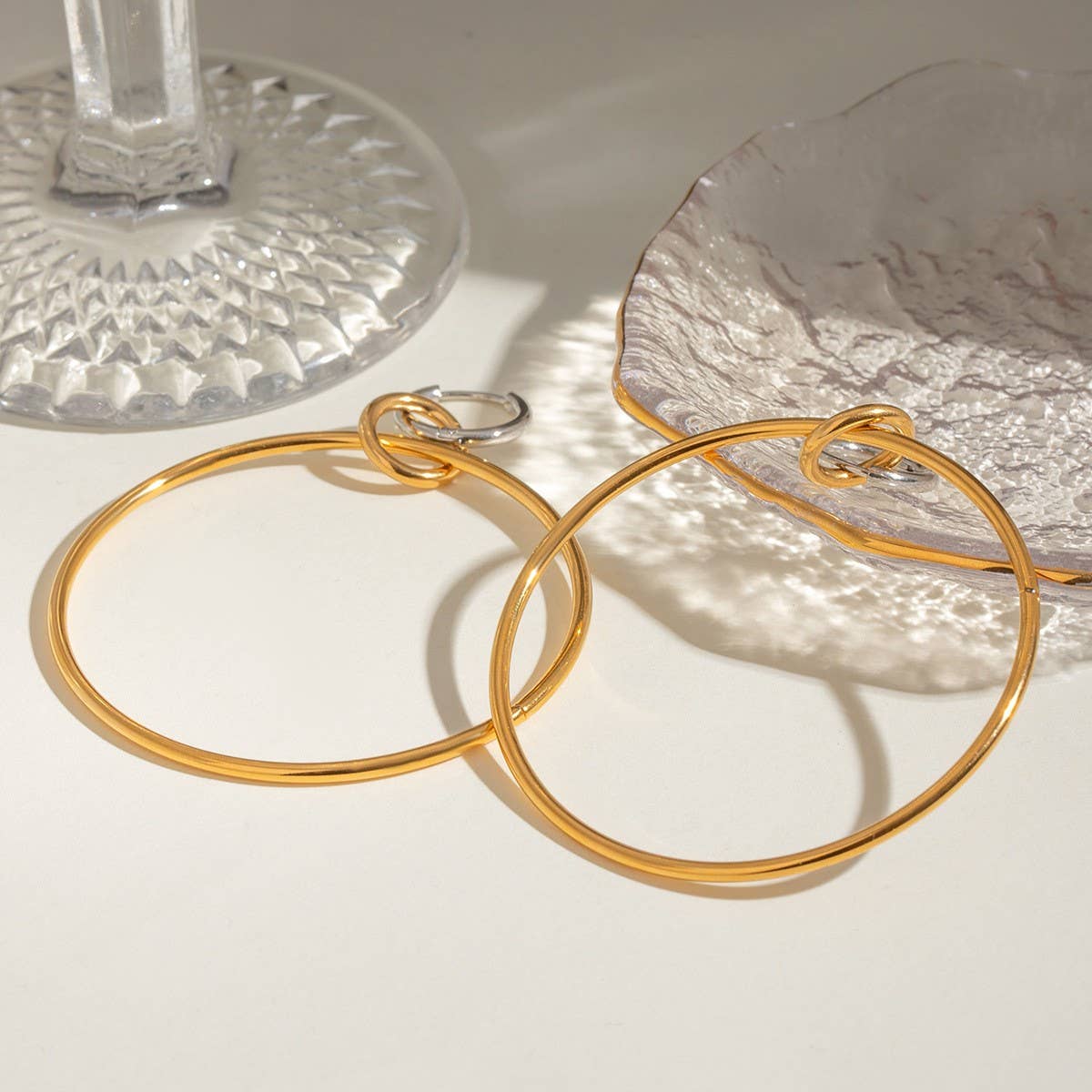 STAINLESS STEEL COLLAR HIGH END EARRINGS_CWASC1687