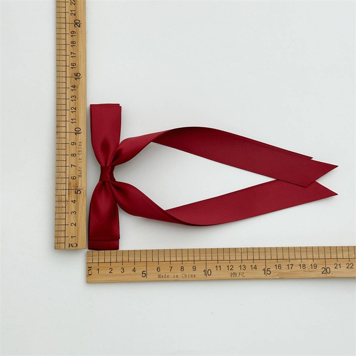 DOUBLE LAYER BOW RIBBON TASSEL HAIR ACCESSORIES_CWAHA4161