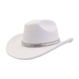 Western Wool Cowboy Fedora Hat For Couples_Cwah04396