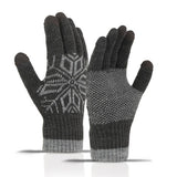 Winter Gloves Octagonal Flower Wool Gloves_Cwag0172