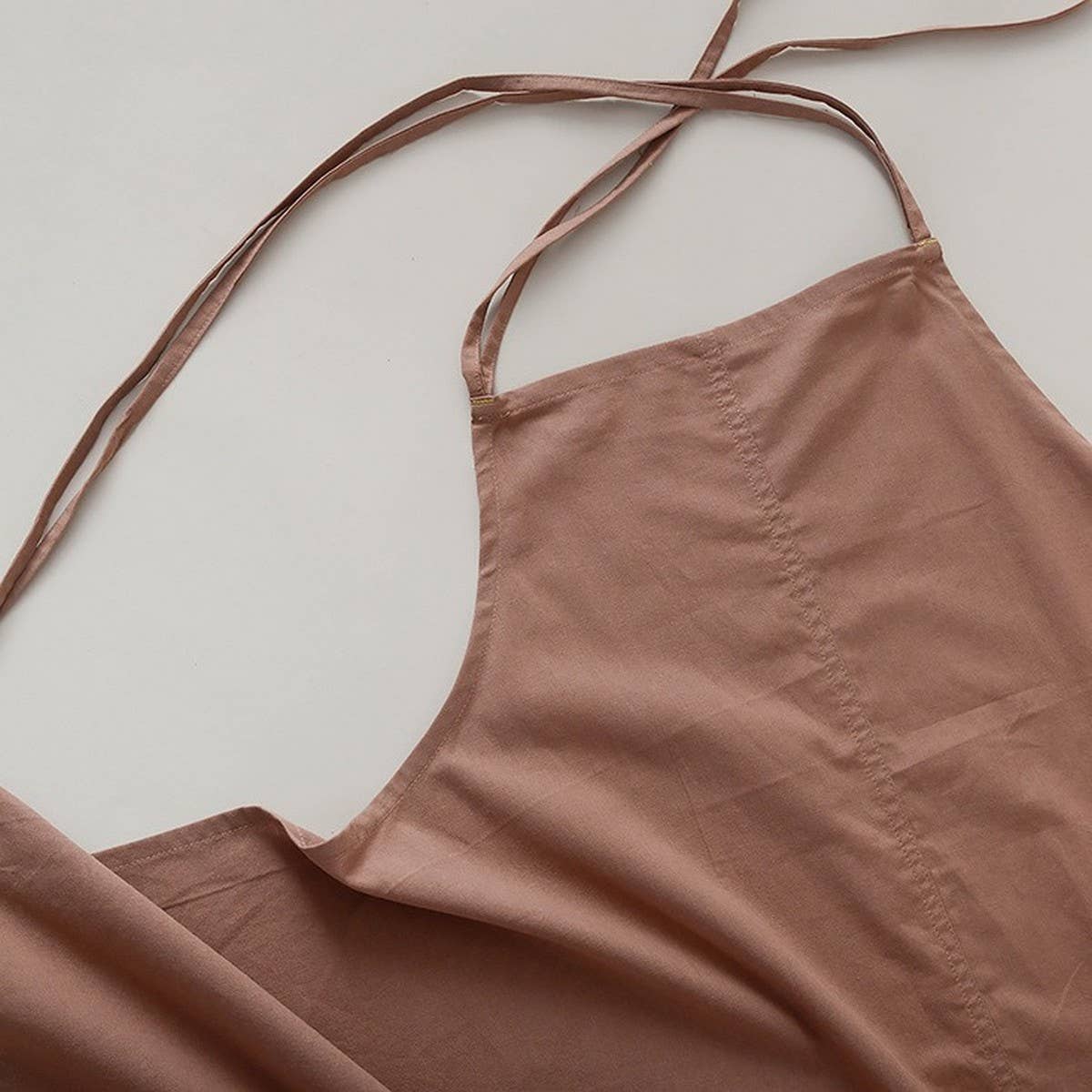 ADJUSTABLE COTTON LINEN APRON WITH POCKETS_CWMM3291