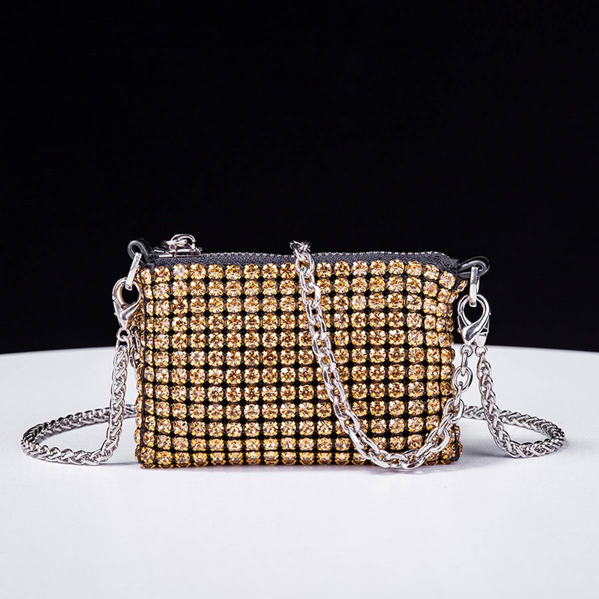 TEMPERAMENTAL ALL MATCH RHINESTONE EVENING BAG_CWAB3585