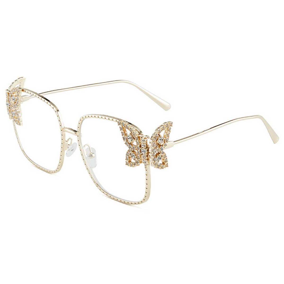 LUXURY RHINESTONE BUTTERFLY FRAME SUNGLASSES_CWASG1163