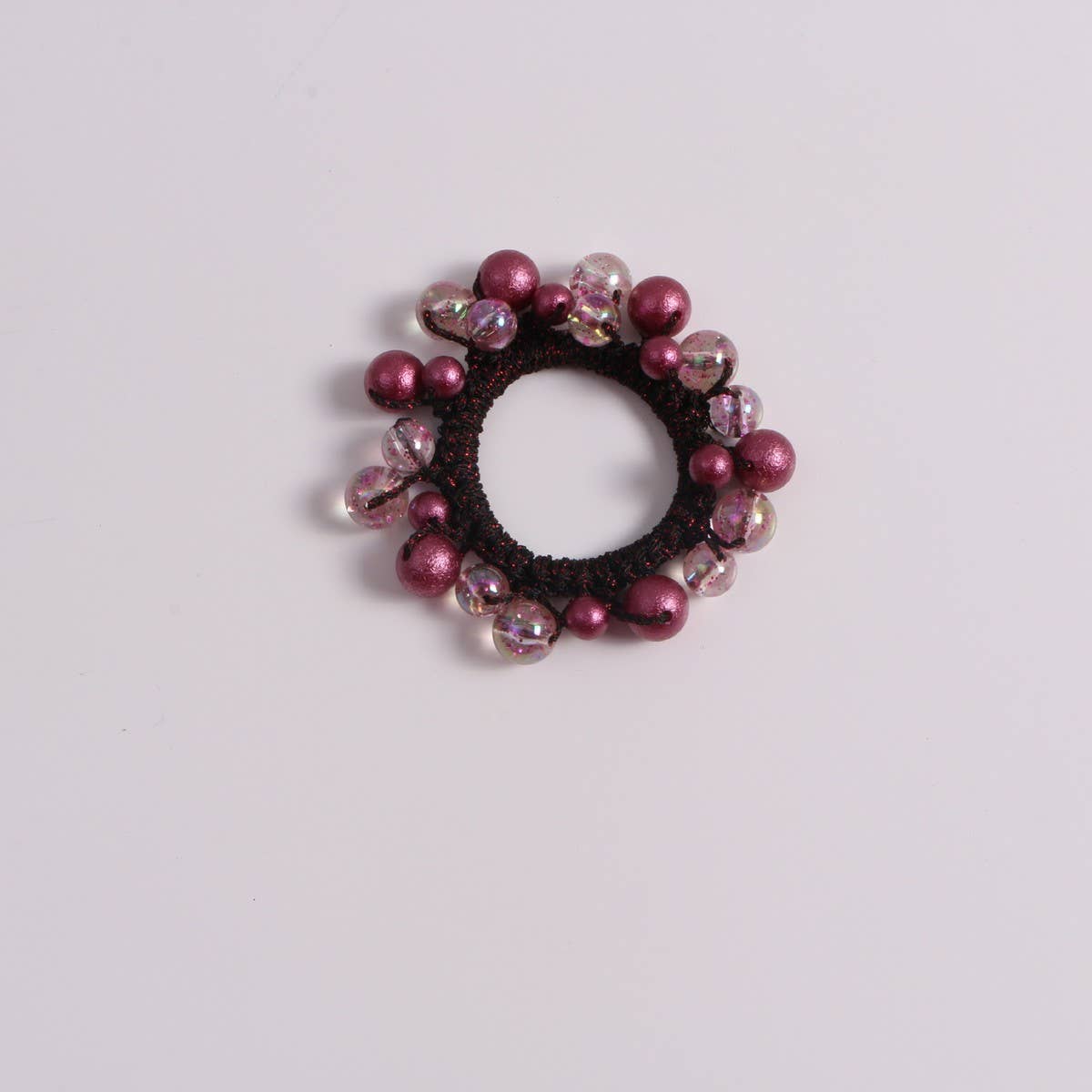 SWEET CUTE WRINKLED PEARL HAIR TIE SIMPLE NEW BAND_CWAHA6777