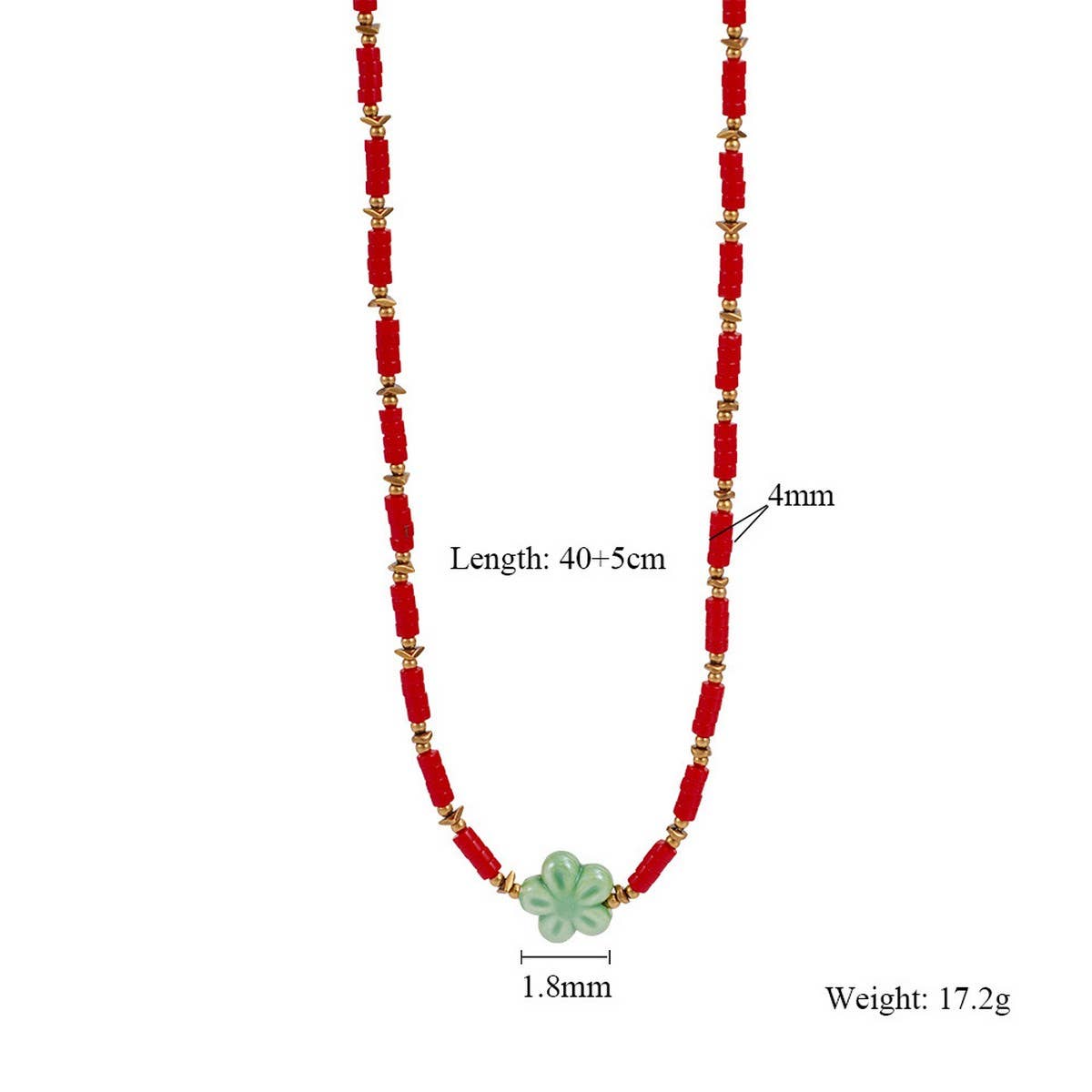 COLORFUL GEM SEAHORSE STARFISH PENDANT NECKLACE_CWMM7530