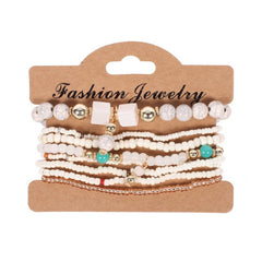 Cwmm10436_Boho Beaded Handmade Bracelet Set 8Pcs Women