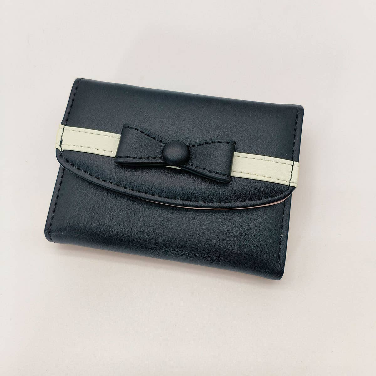 Square Large Capacity Bow Decorative Wallet_Cwab1629