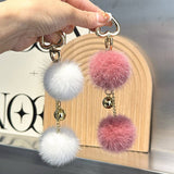 CUTE FUR BALL PENDANT BAG ORNAMENT CAR KEYCHAIN_CWMM2517