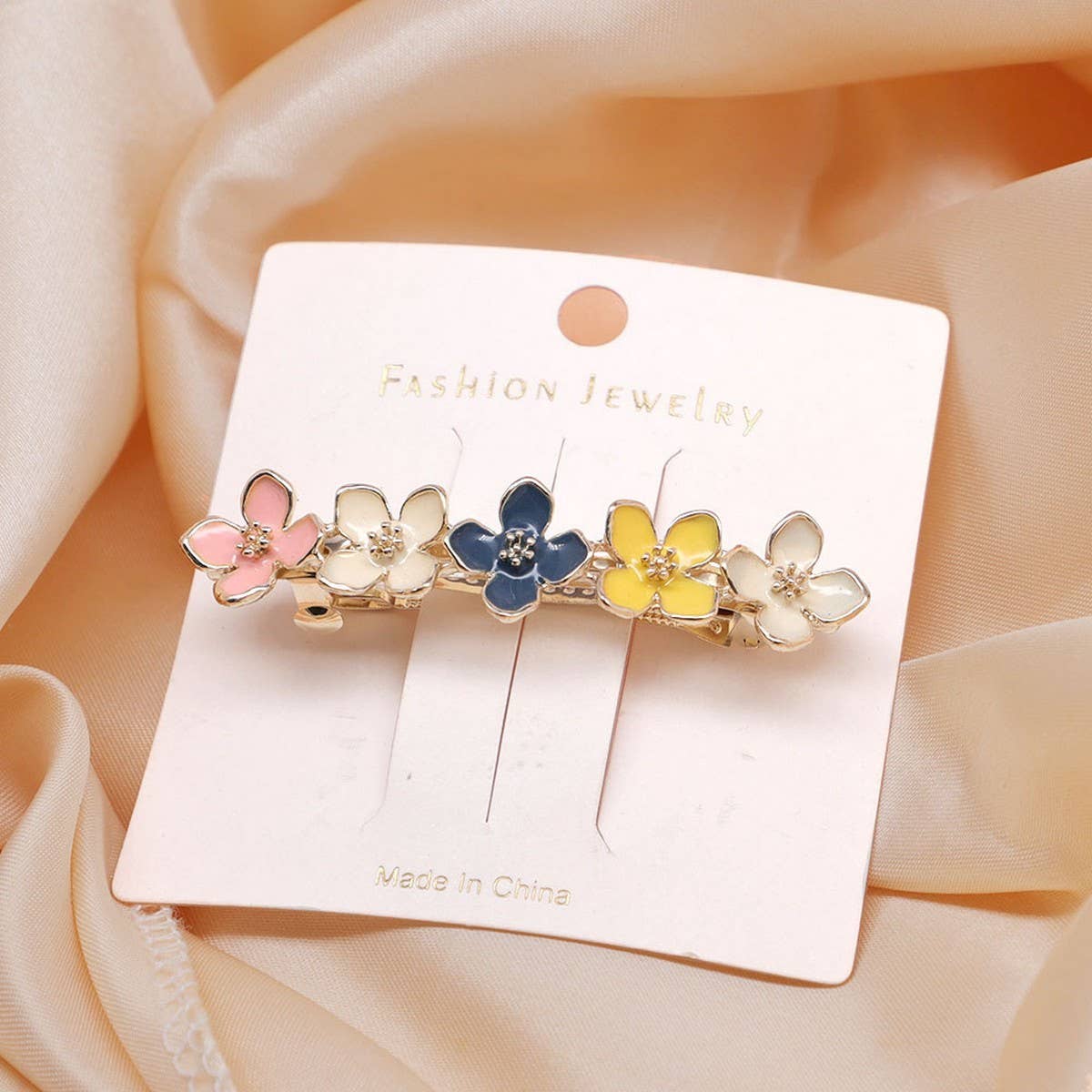 SWEET FLOWER SIDE CLIP SPRING CLIP HAIRPIN_CWAHA4698
