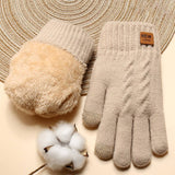 Thick Double-Layer Knitted Gloves_Cwag0116