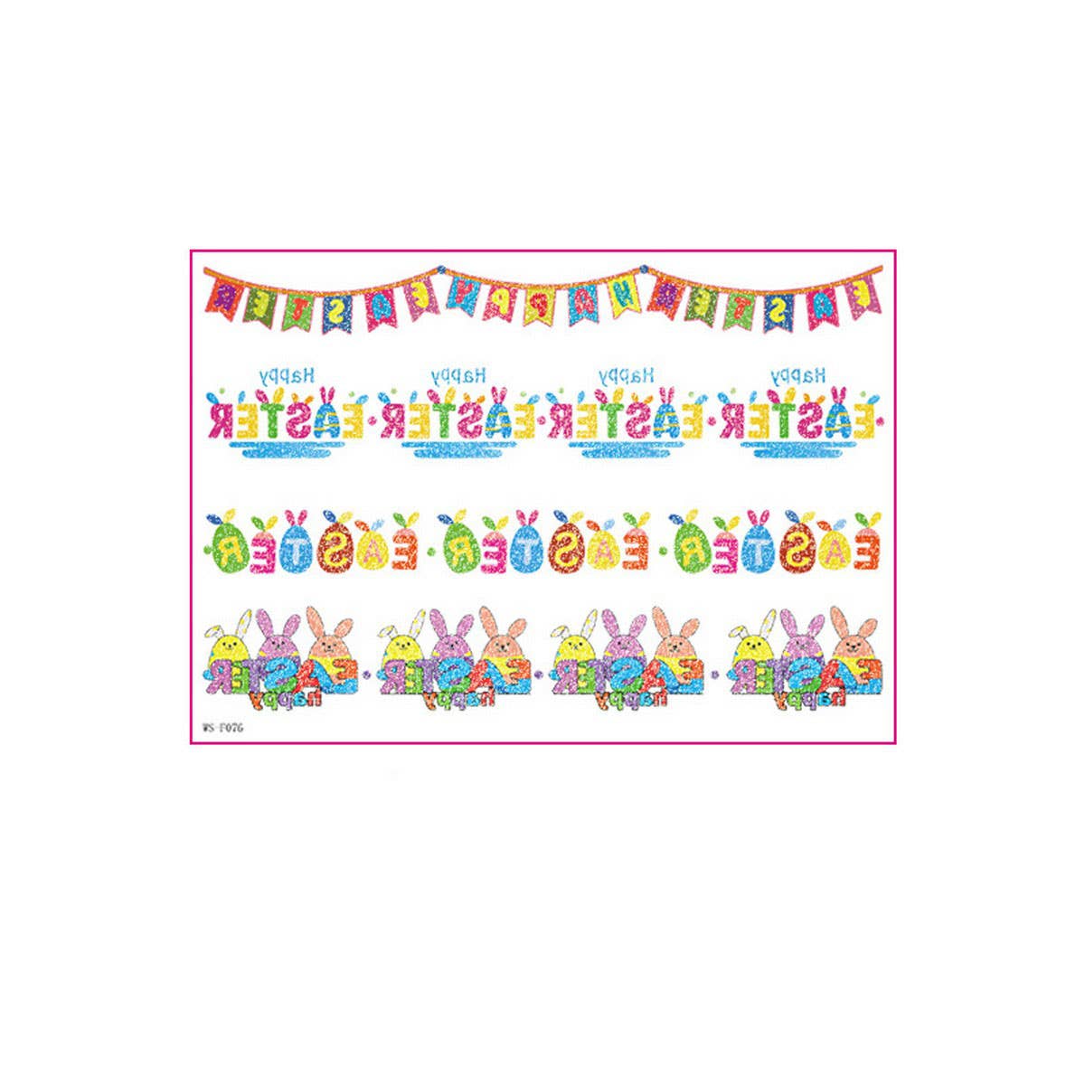 EASTER GLITTER WATER TRANSFER STICKERS FOR CANDLES_CWMM8367