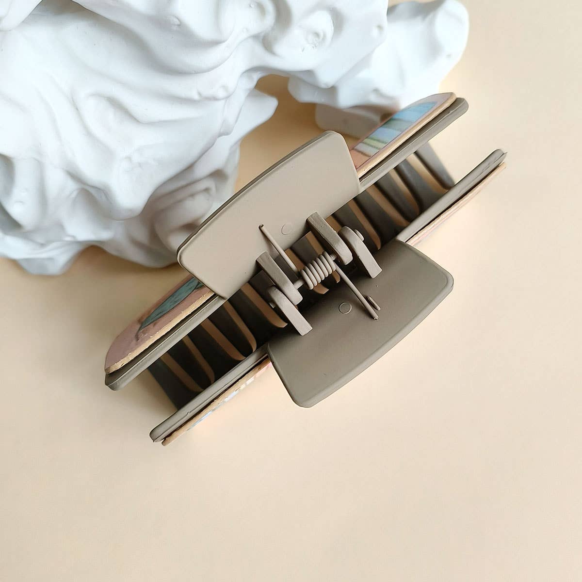 Retro Western Cowboy Faux Leather Hair Claw Clip_Cwaha07437
