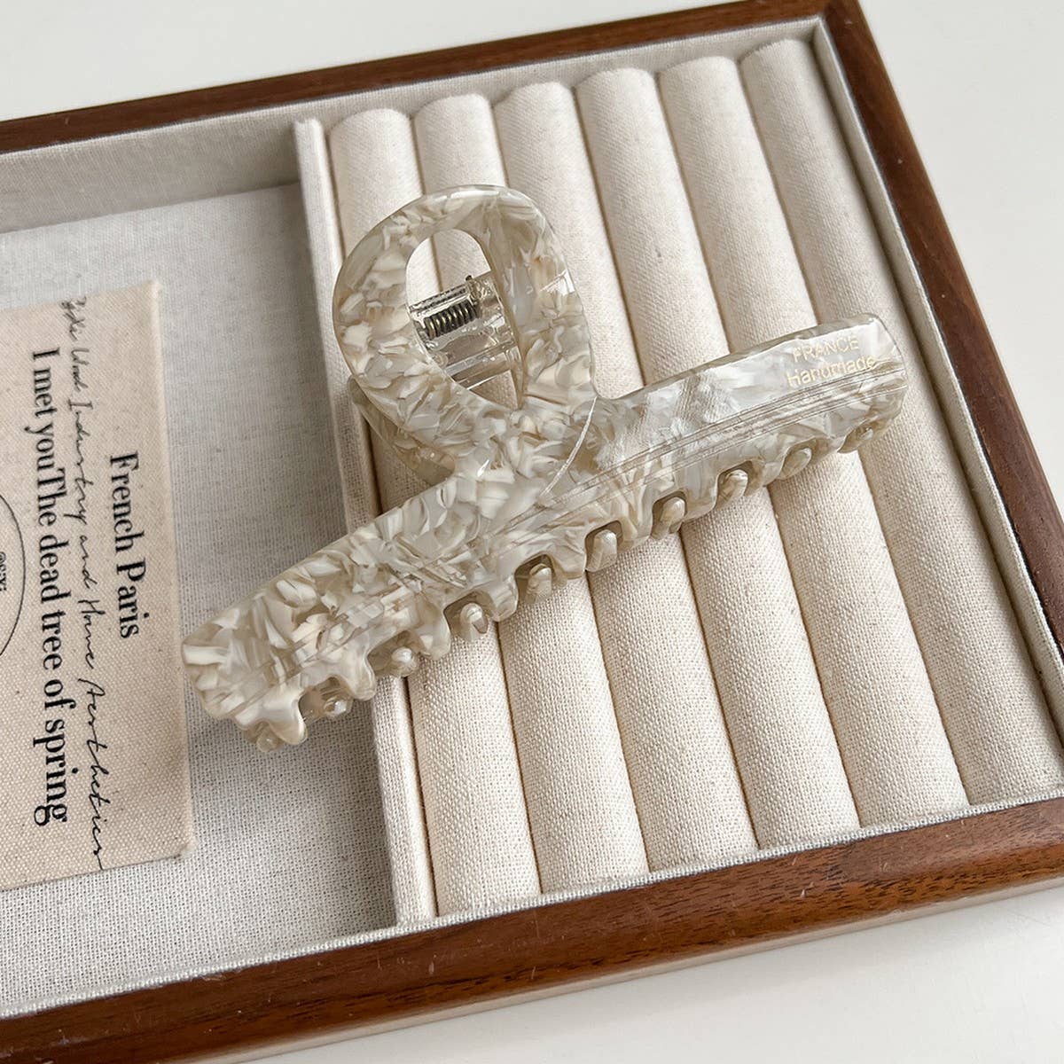 Large Brown Acetate Claw Clip Retro Chic Style_Cwaha6003