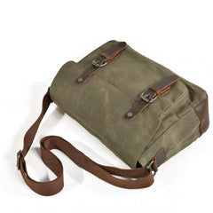 MENS WATERPROOF WAXED CANVAS SATCHEL BAG_CWAB5560
