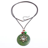 PERSONALIZED ALLOY FIVE POINTED STAR NECKLACE_CWMM4616