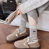 Cute Puppy Wool Slouchy Crew Socks Ins_Cwms03361