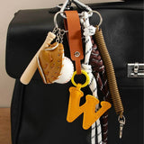 CUTE PLUSH BEAR KEYCHAIN WITH BOW PHOTO HOLDER_CWMM7825