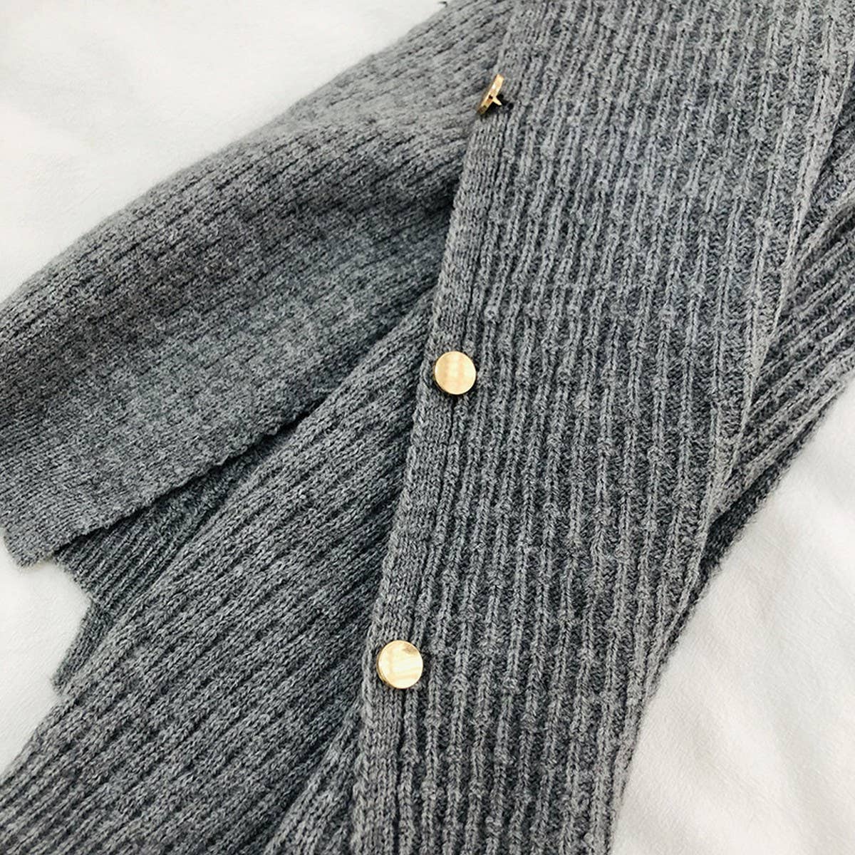 NEW KNITTED CAPE BUCKLE SHAWL_CWASC0754