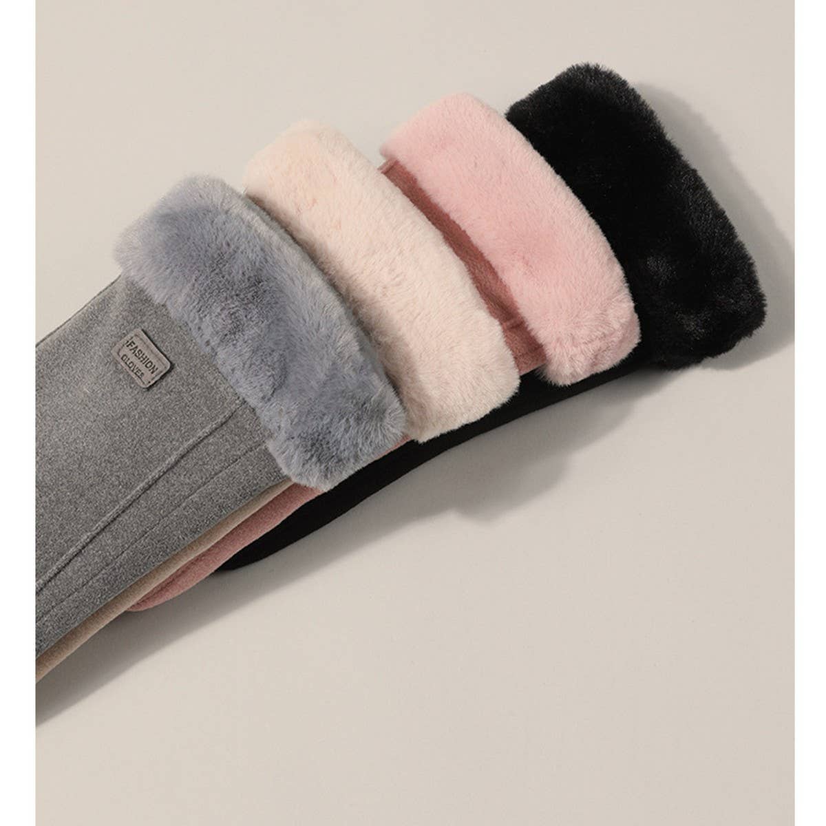 Womens Winter Plush Warm Cute Gloves_Cwag0064