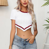 Twist Twist Crop Knit Blouse