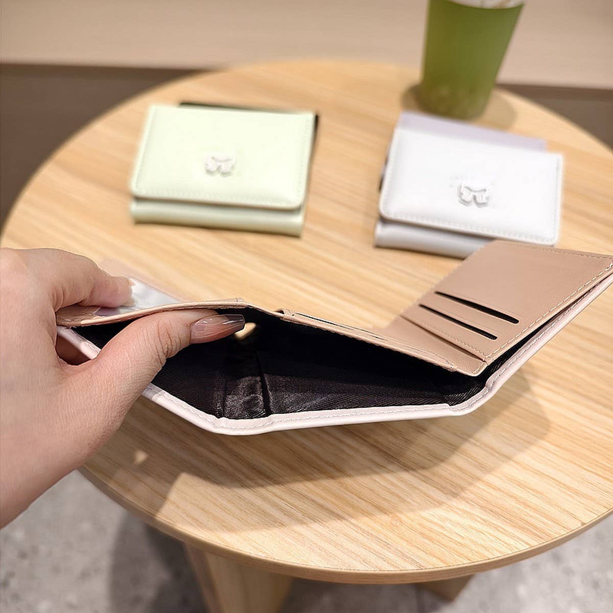 New Fresh Bow Mini 3-Fold Wallet For Women_Cwab06245